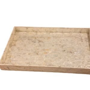 Coastal Glam Capiz Tray – XL Pearl Finish, Handcrafted Shell Inlay